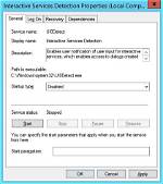 How Do I Disable Interactive Services Detection Windows 7?