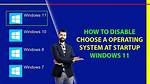 How Do I Disable Operating System?