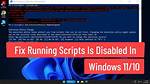 How Do I Disable Scripts?