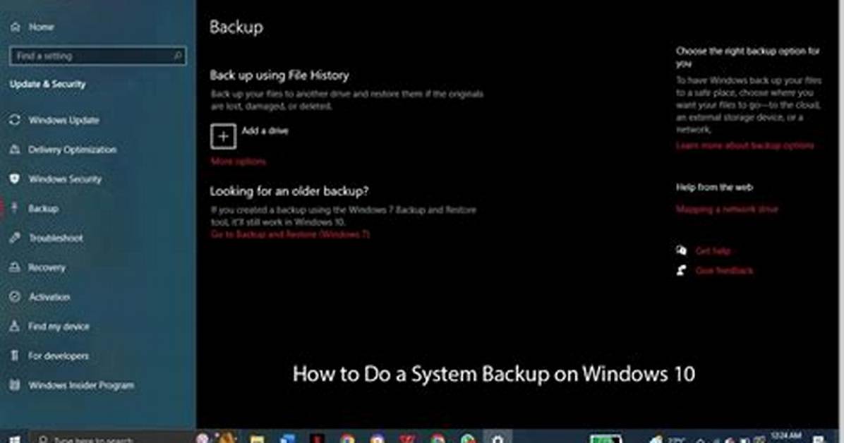 How Do I Do a System Backup in Windows 7?