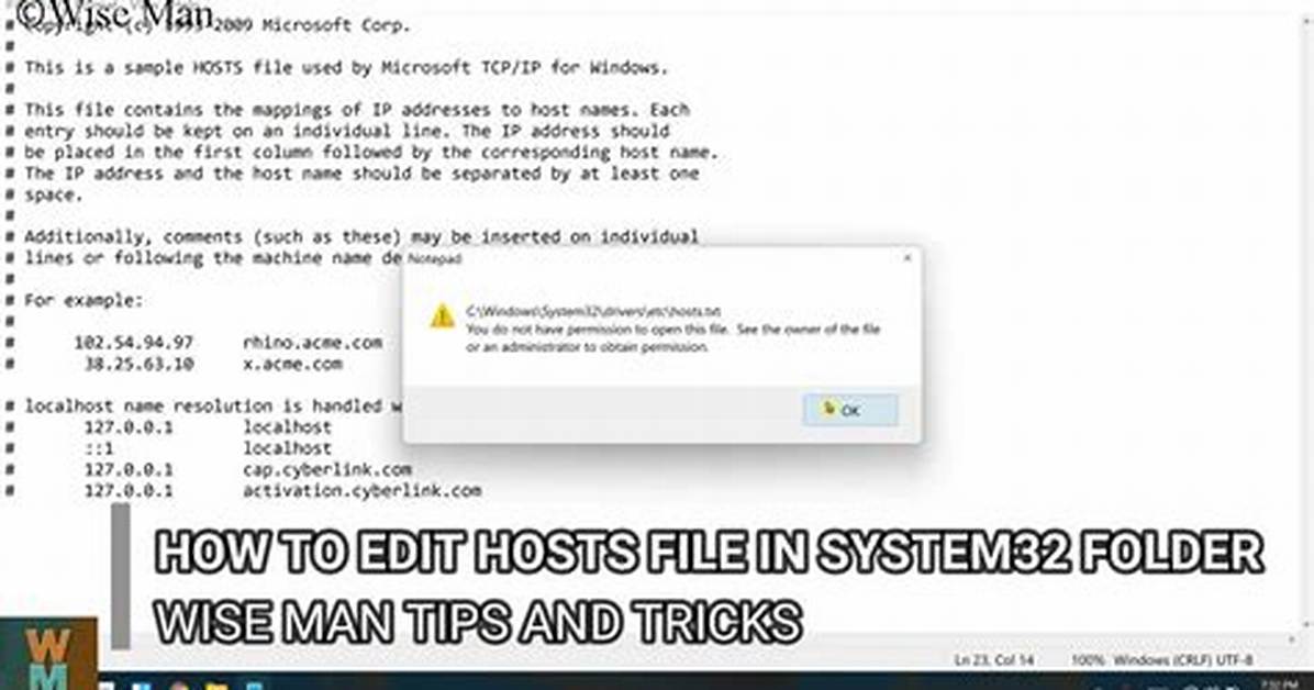 How Do I Edit System32 Files?