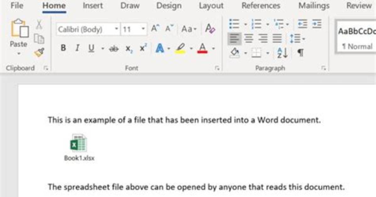 How Do I Embed a Document in a Word Document?