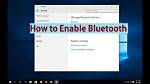 How Do I Enable My Bluetooth?