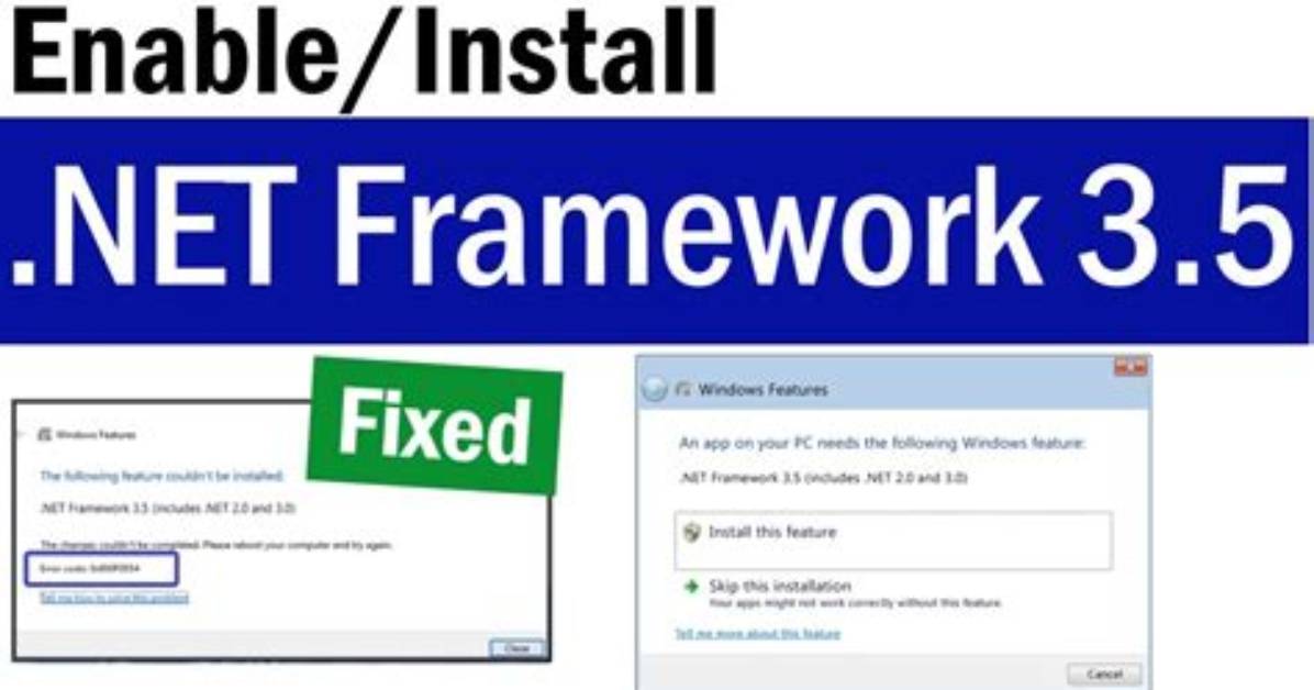 How Do I Enable Net Framework in Windows 7?