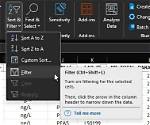 How Do I Enable Sort and Filter in Excel 2007?