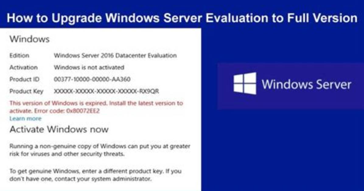 How Do I Enable Windows Server Evaluation?