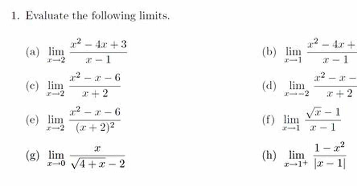 How Do I Evaluate These Undefined Limits?