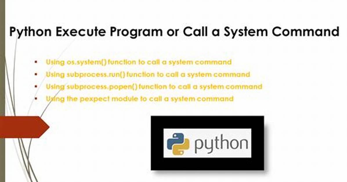 How Do I Execute a Program from Python? Os. System Fails Due to Spaces in Path