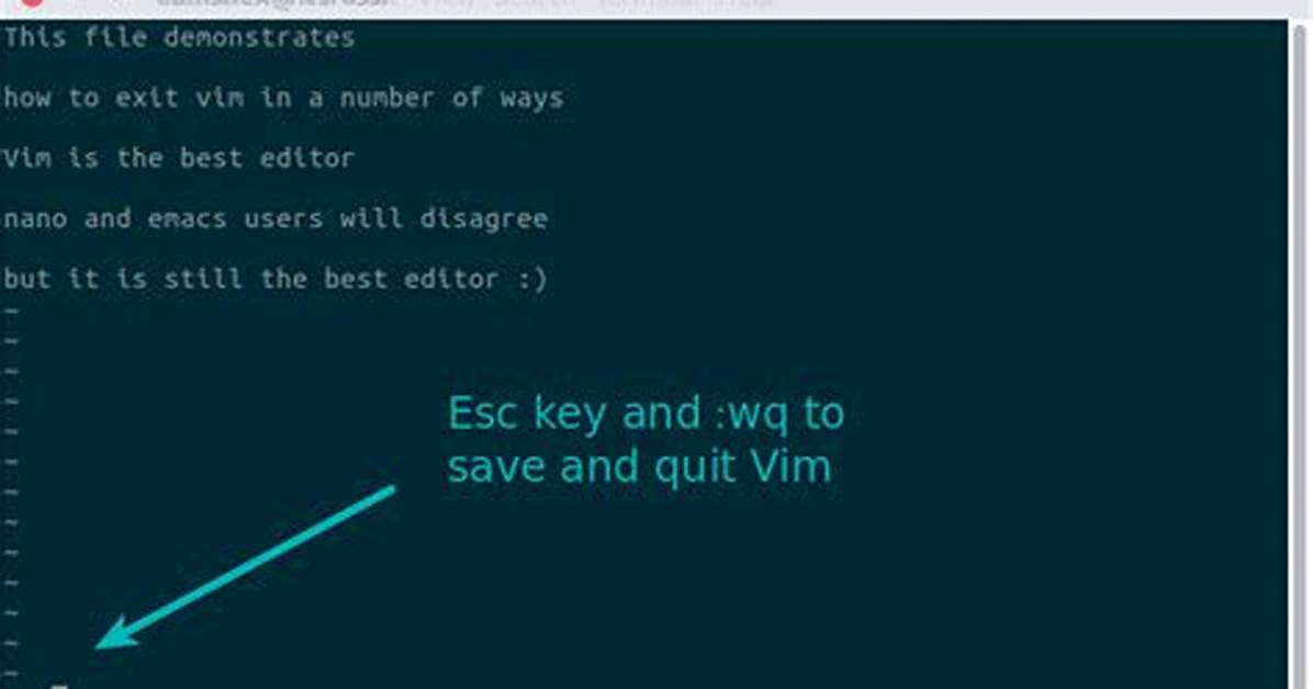 How Do I Exit Vim?