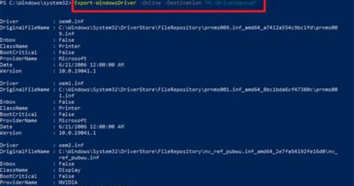How Do I Export Drivers Windows 10?