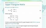 How Do I Find Upper Triangular Form of a Given 3 by 3 Matrix? ?