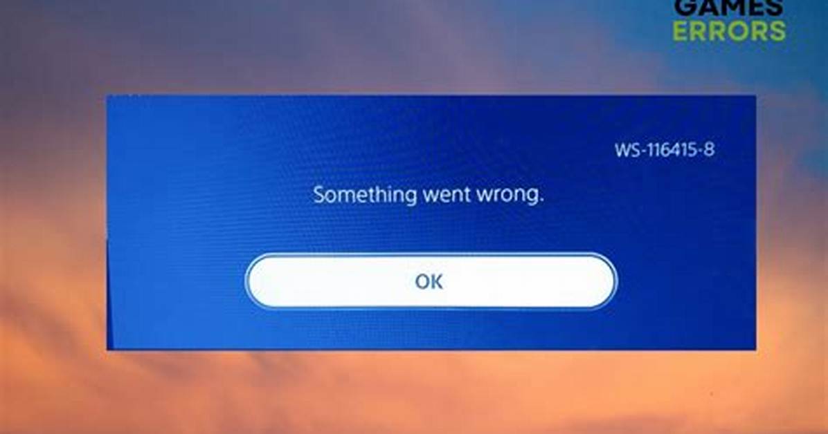How Do I Fix Error Code Ws 37397 9 on Ps4?