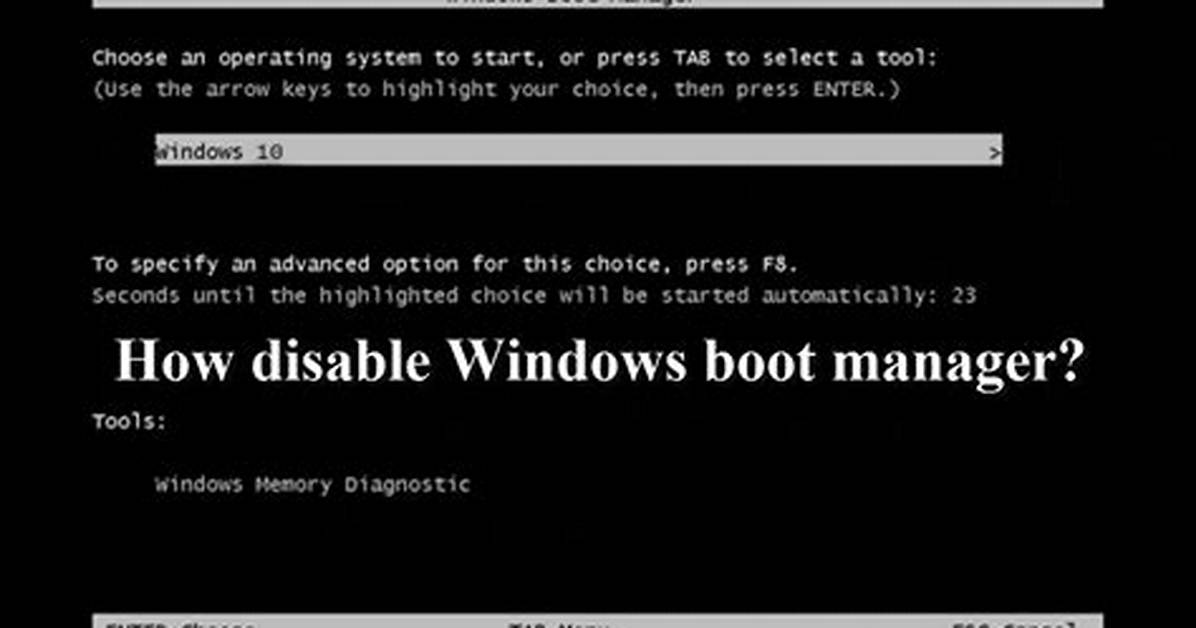 How Do I Fix Windows Boot Manager Error 0Xc00000F?
