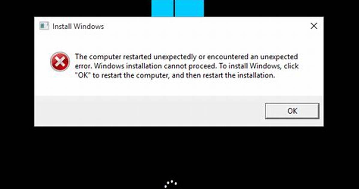 How Do I Fix Windows Setup Unexpected Error?
