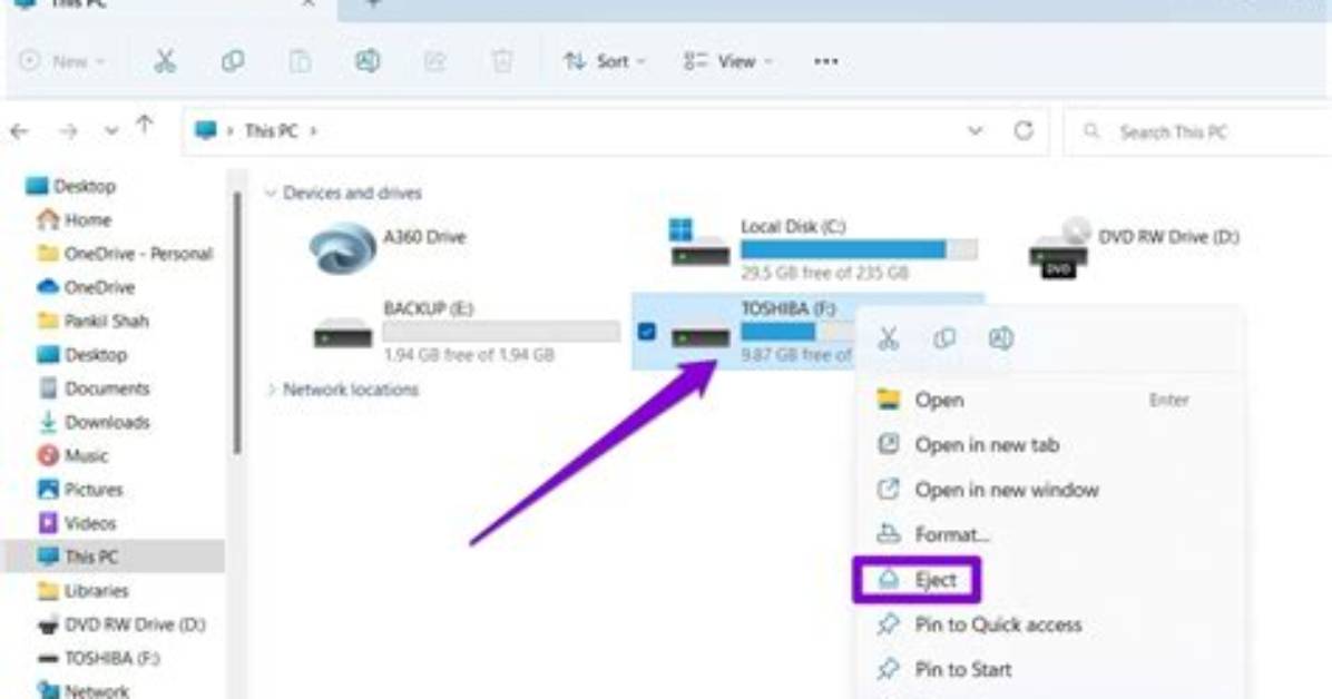 How Do I Force Eject a Drive in Windows 10?