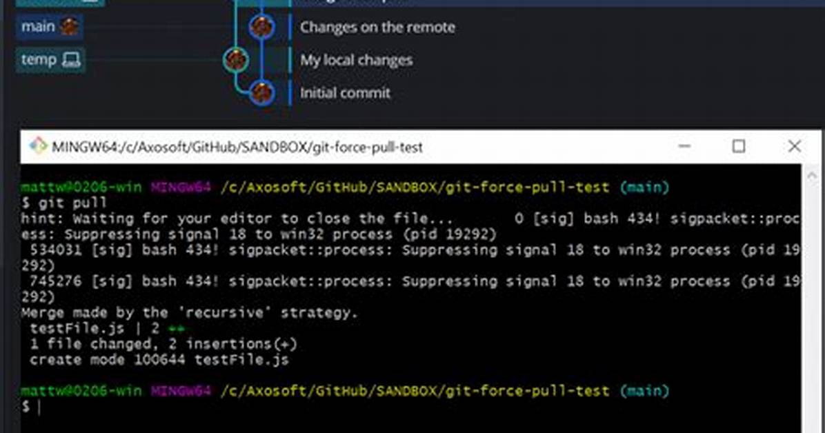 How Do I Force "Git Pull" to Overwrite Local Files?