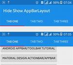 How Do I Hide Appbarlayout on Android?