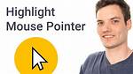 How Do I Highlight My Mouse Pointer While Screen Recording?