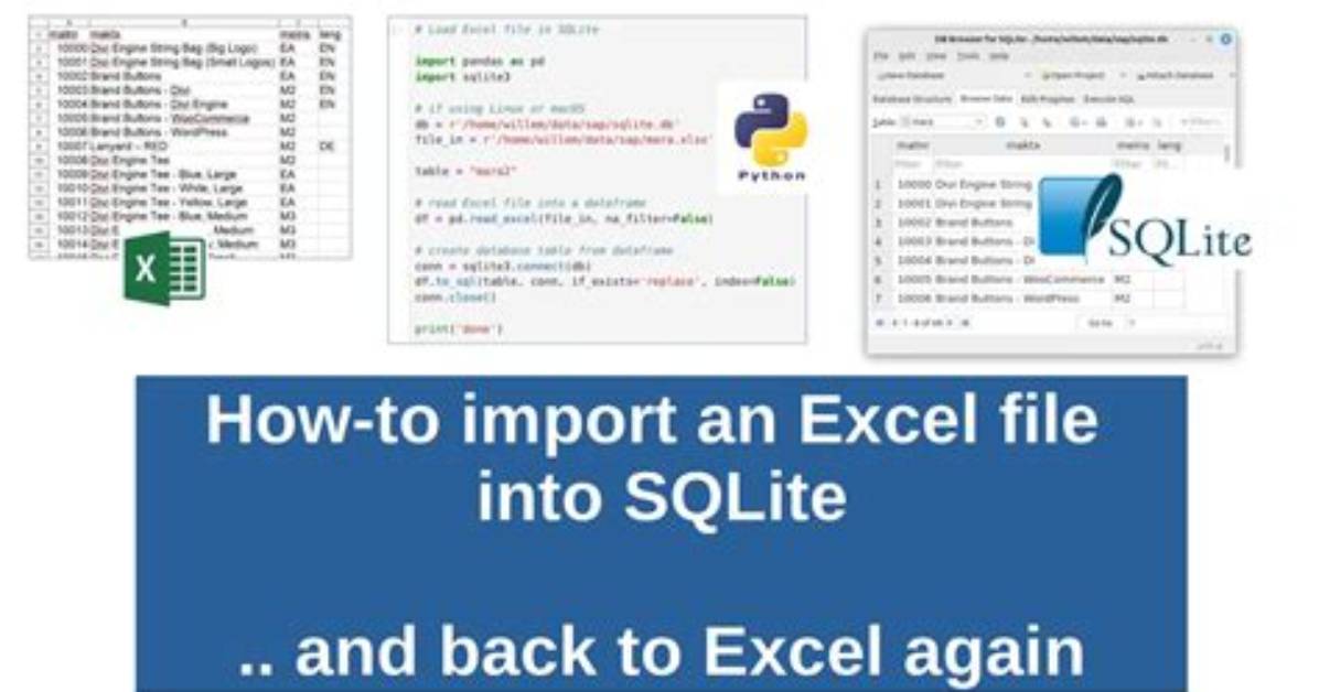 How Do I Import Excel into Sqlite?