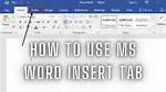 How Do I Insert the Format Tab in Word?