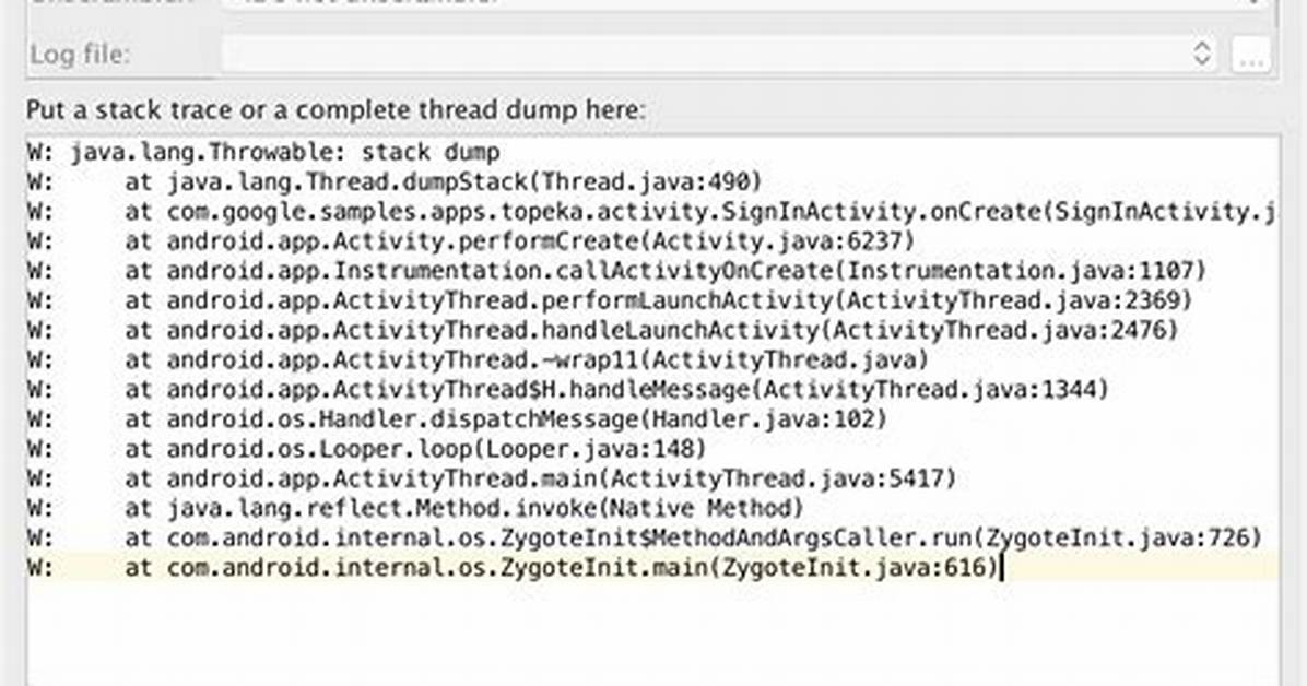 How Do I Log a Stacktrace Using Java's Logger Class