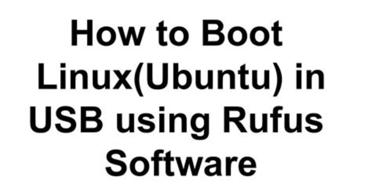 How Do I Make a Linux Bootable Usb Drive?