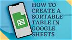 How Do I Make a Table Sortable in Html