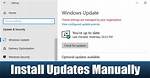 How Do I Manually Install Windows Updates 2004?
