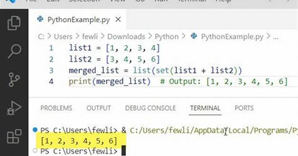 How Do I Merge Lists in Python? [Duplicate]