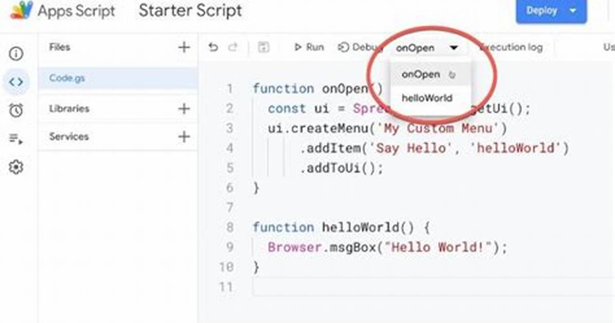 How Do I Open a Google Script?