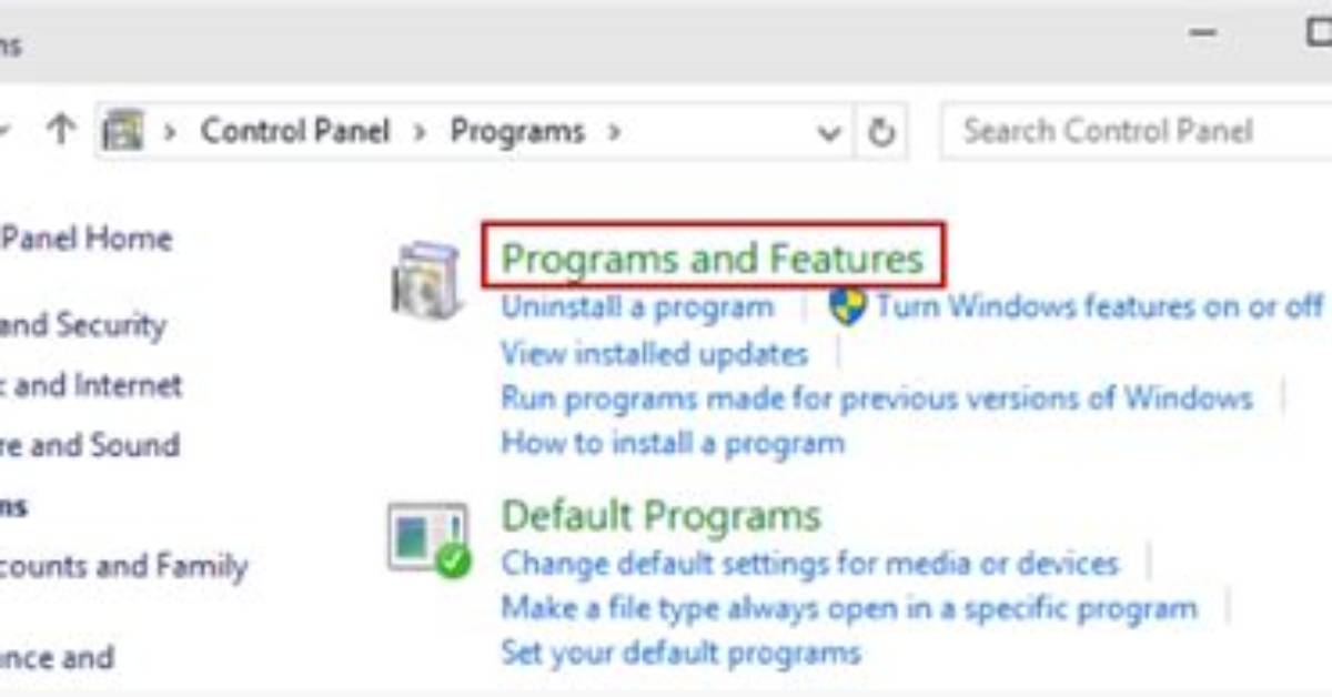How Do I Open Programs and Features as Administrator?