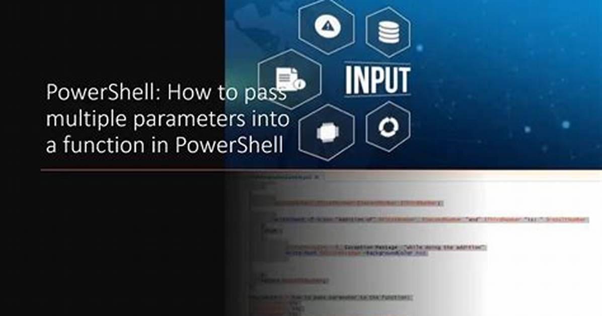 How Do I Pass Multiple Parameters into a Function in Powershell?