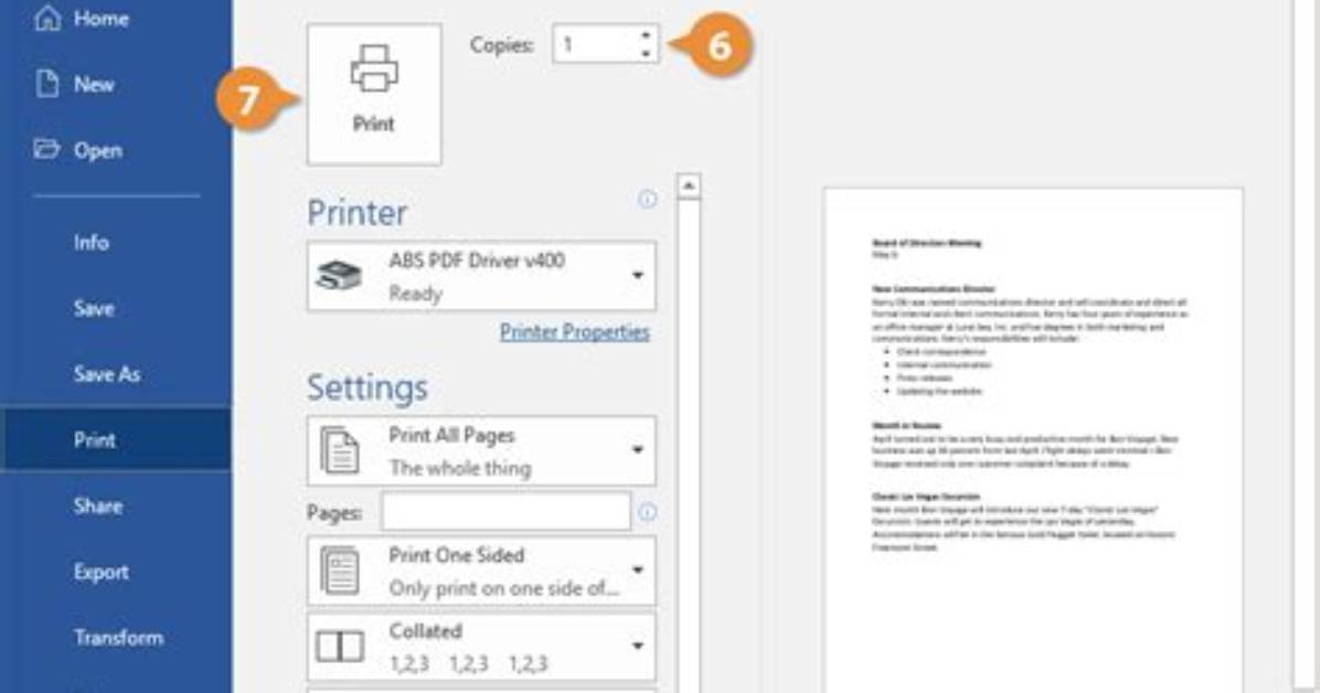 How Do I Print a Document?