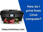 How Do I Print on Linux?