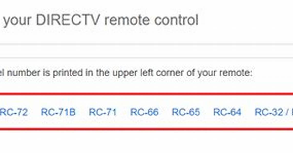 How Do I Program My Directv Rca Universal Remote?