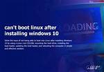 How Do I Reinstall Windows After Linux?
