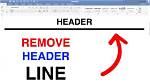 How Do I Remove a Header in Unix?