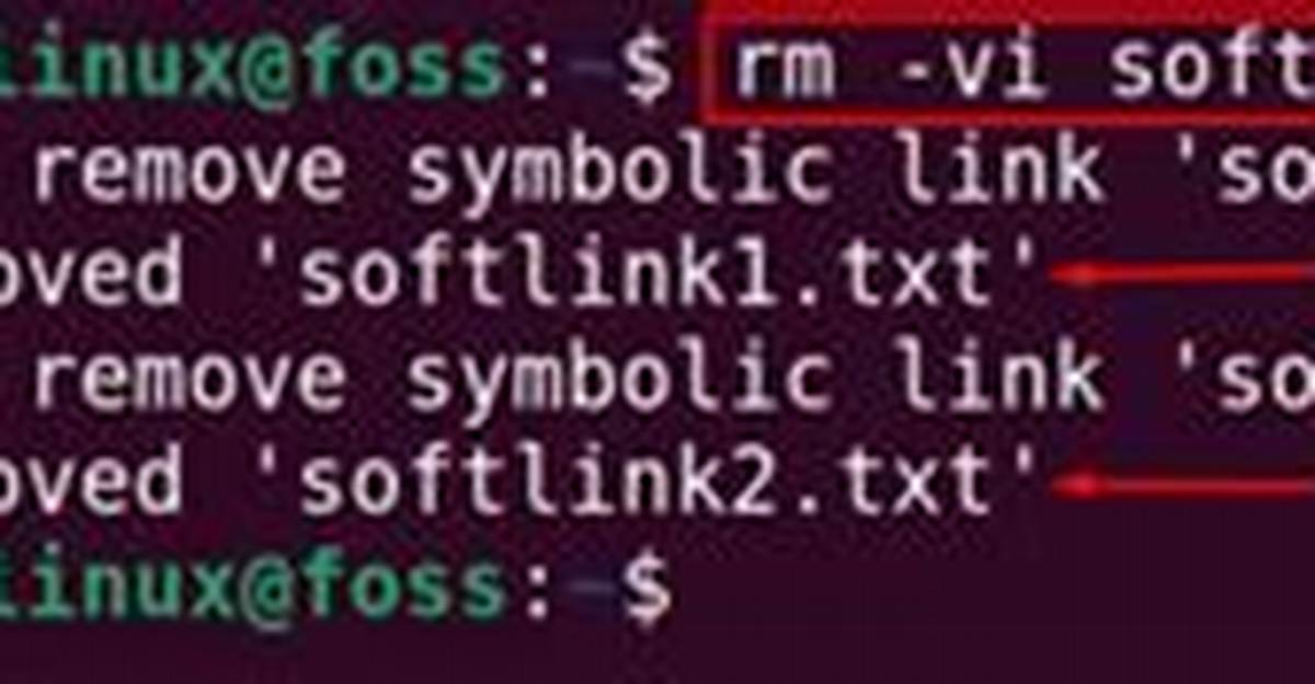 How Do I Remove a Soft Link in Linux?