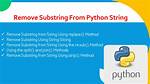 How Do I Remove a Substring from the End of a String?
