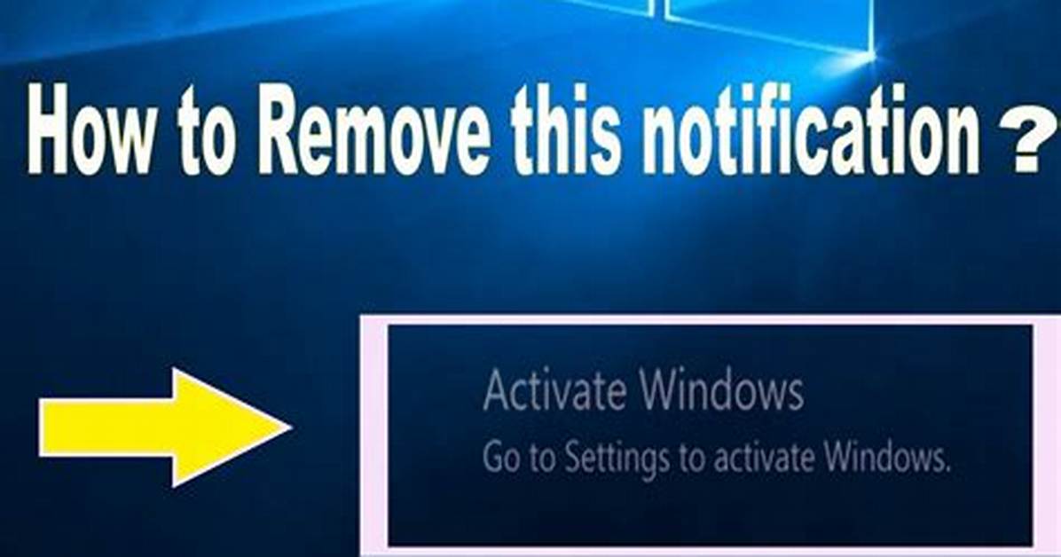 How Do I Remove Windows Activation Without Product Key?