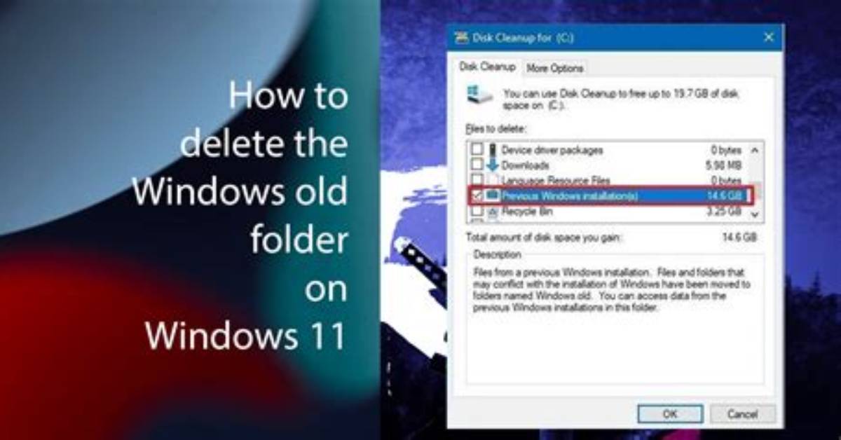 How Do I Remove Windows Old from My Computer?