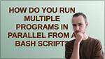 How Do I Run a Parallel Script in Unix?