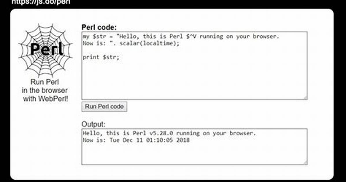 How Do I Run a Perl Code in Linux?