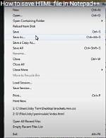 How Do I Save a Html File