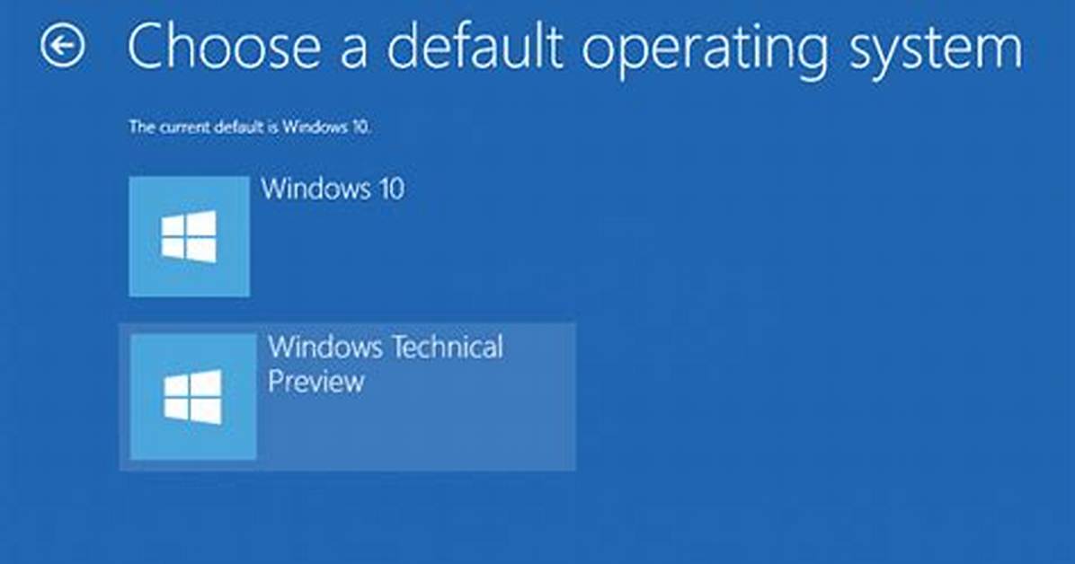 How Do I Select Default Operating System?