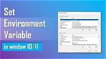 How Do I Set System Environment Variables in Windows 10? [Duplicate]