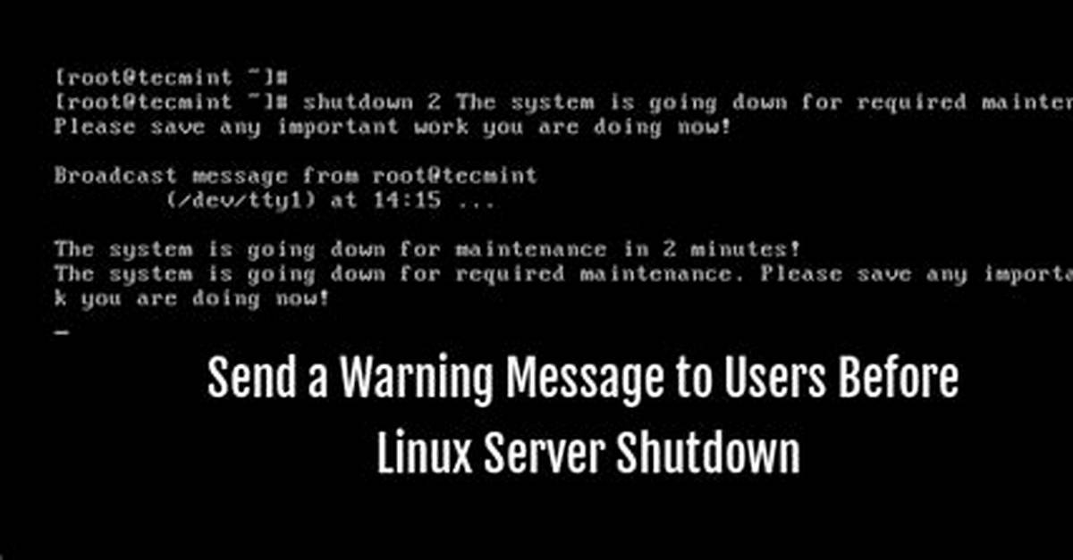 How Do I Shutdown a Linux Server?
