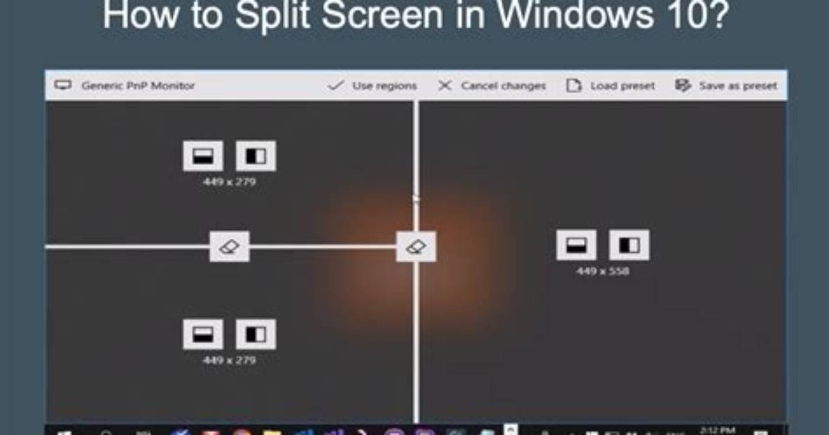 How Do I Split My Screen in Windows 7?