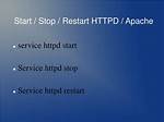How Do I Start and Stop Httpd in Linux?