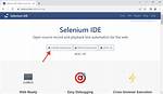 How Do I Start Selenium Ide in Firefox